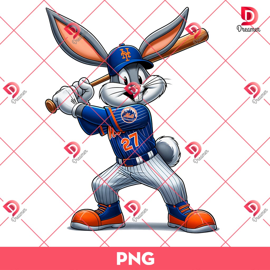 Bugs Bunny New York Mets PNG, Cute Cartoon Rabbit Baseball Player PNG 2 Bugs Bunny New York Mets PNG, Cute Cartoon Rabbit Baseball Player PNG