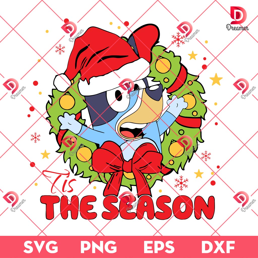 Christmas Bluey Tis The Season SVG PNG, Bluey Santa Claus SVG PNG, Bluey Merry Christmas SVG PNG 1 Christmas Bluey Tis The Season SVG PNG, Bluey Santa Claus SVG PNG, Bluey Merry Christmas SVG PNG