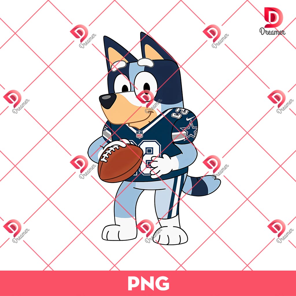 Dallas Cowboys Bluey Player PNG, Cartoon Bluey NFL Football PNG, Bluey Cowboys NFL PNG 1 Dallas Cowboys Bluey Player PNG, Cartoon Bluey NFL Football PNG, Bluey Cowboys NFL PNG