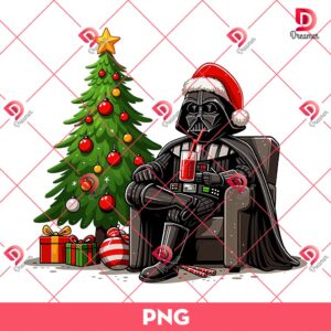 Darth Vader Christmas PNG, Merry Christmas Star Wars Movie PNG
