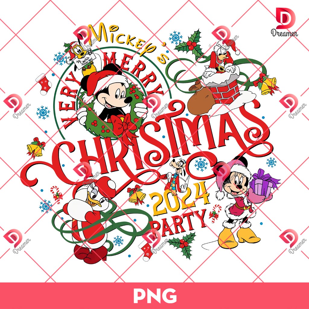 Disney Christmas Party 2024 PNG, Disney Mickey Friends Christmas PNG 1 Disney Christmas Party 2024 PNG, Disney Mickey Friends Christmas PNG