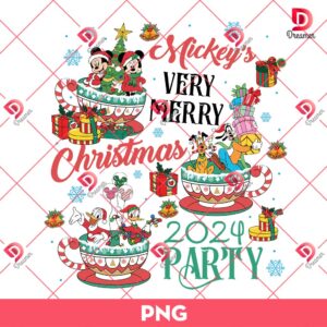 Disney Christmas Party 2024 PNG, Disney Couple Christmas PNG, Disney Friends Christmas PNG