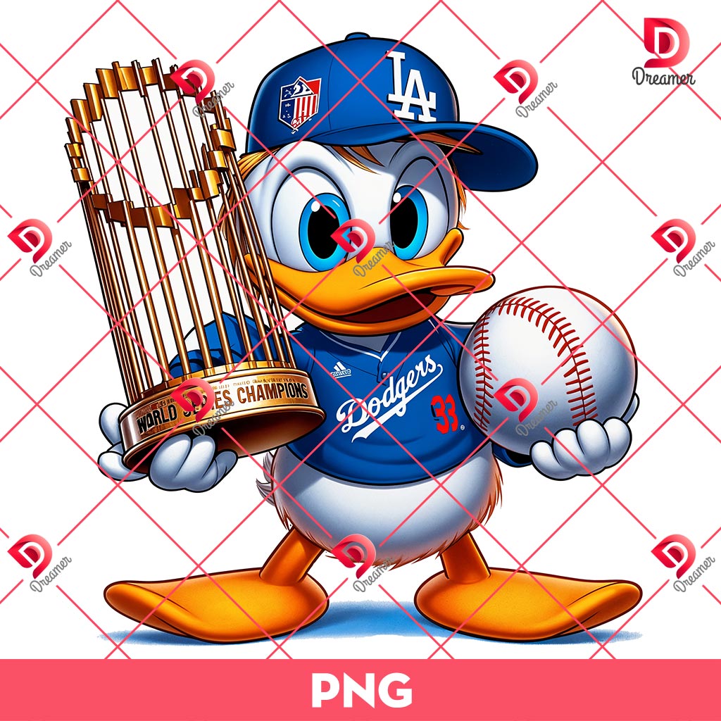 Disney Donald Duck Los Angeles Dodgers PNG, Dodgers World Series Champions 2026 PNG 1 Disney Donald Duck Los Angeles Dodgers PNG, Dodgers World Series Champions 2026 PNG