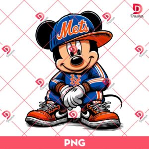 Disney Mickey Mouse New York Mets PNG, Mickey Baseball PNG