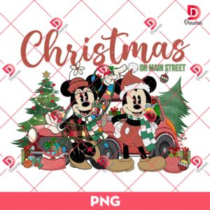 Disney Mouse Couple Christmas PNG, Mickey And Minnie Christmas PNG