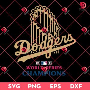 Dodgers World Series 2024 SVG, LA Dodgers World Series Champions SVG PNG EPS DXF
