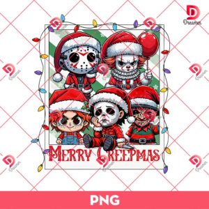 Friends Christmas PNG, Merry Creepmas PNG, Christmas Movie Characters PNG