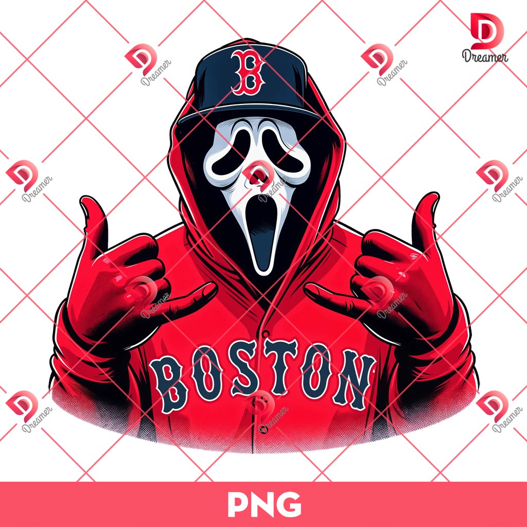 Ghostface Scream Baseball Boston Red Sox PNG, Horror Killer Baseball PNG 1 Ghostface Scream Baseball Boston Red Sox PNG, Horror Killer Baseball PNG