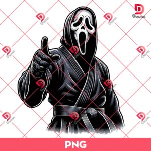 Ghostface Wearing Black Jitsu Gi PNG, Horror Ghostface Scream PNG 7 Ghostface Wearing Black Jitsu Gi PNG Horror Ghostface Scream PNG