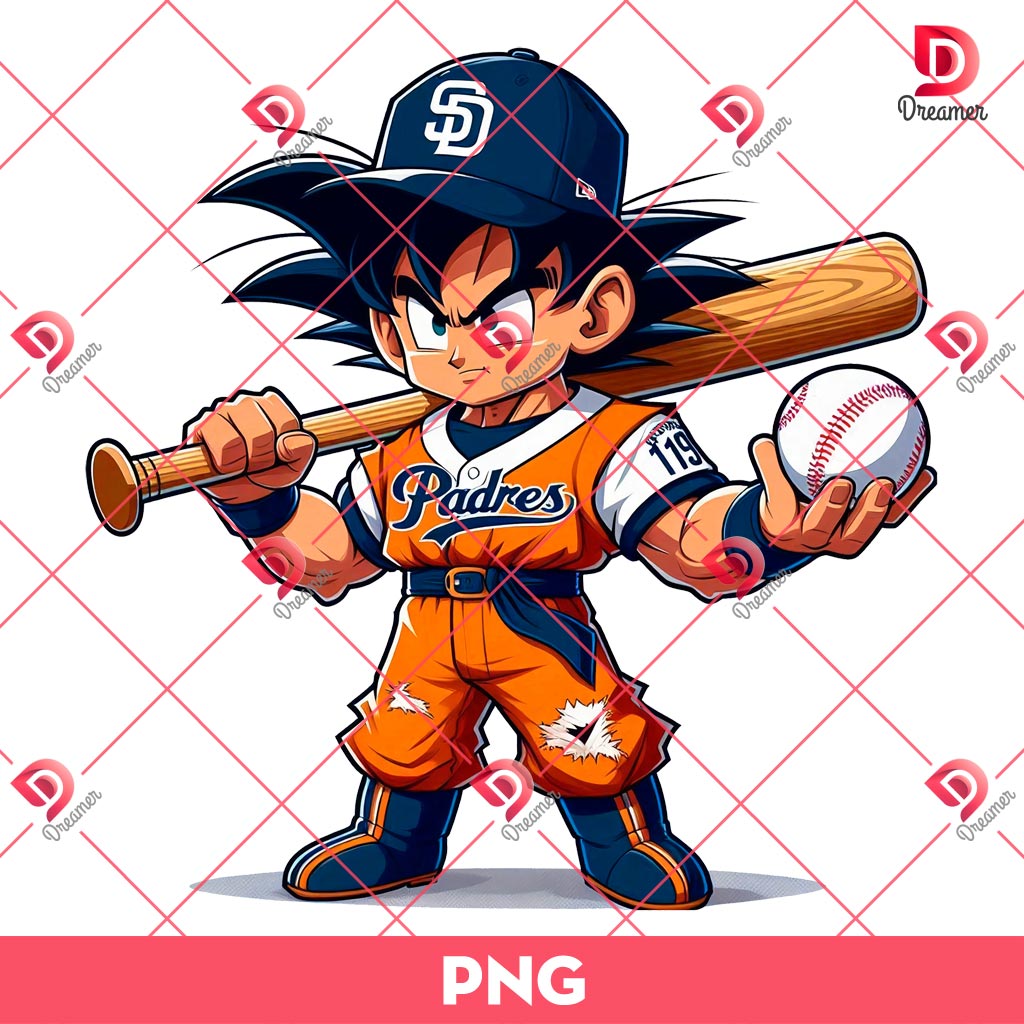 Goku San Diego Padres Player PNG, Goku MLB Baseball SD Padres Team PNG 2 Goku San Diego Padres Player PNG Goku MLB Baseball SD Padres Team PNG