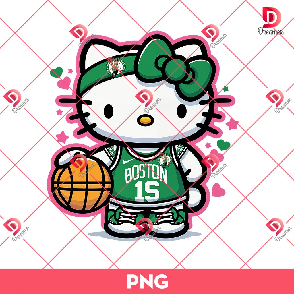 Hello Kitty Basketball Player Boston Celtics PNG, Hello Kitty NBA Basketball PNG 1 Hello Kitty Basketball Player Boston Celtics PNG, Hello Kitty NBA Basketball PNG