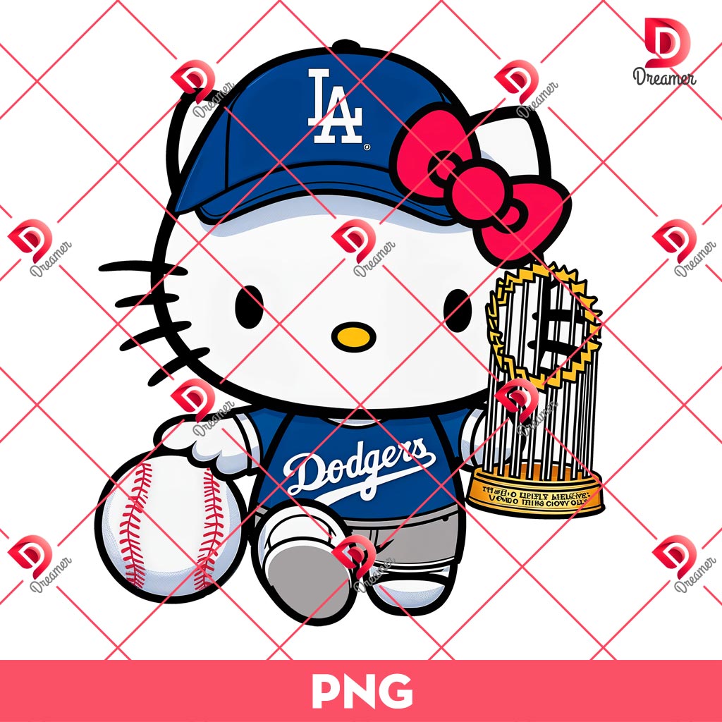 80+ Hello Kitty Los Angeles Dodgers PNG, All Designs LA Dodgers Hello Kitty by SVG Dreamer 68 Hello Kitty Dodgers World Series Champions PNG, Hello Kitty LA Dodgers Baseball PNG