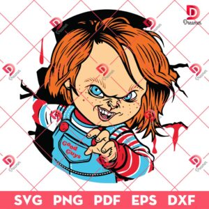 Horror Chucky Doll Halloween SVG, Horror Movie Character SVG, Halloween Horror Killer SVG