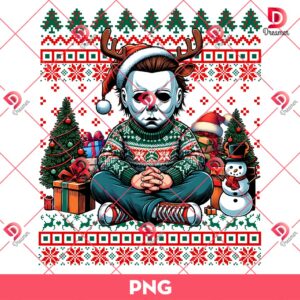 Horror Killer Michael Myers Christmas PNG, Horror Movies Christmas PNG