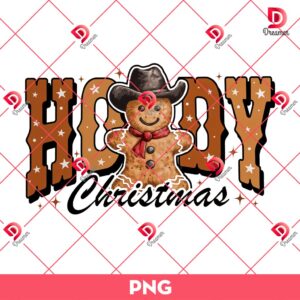 Howdy Christmas PNG, Gingerbread Christmas PNG