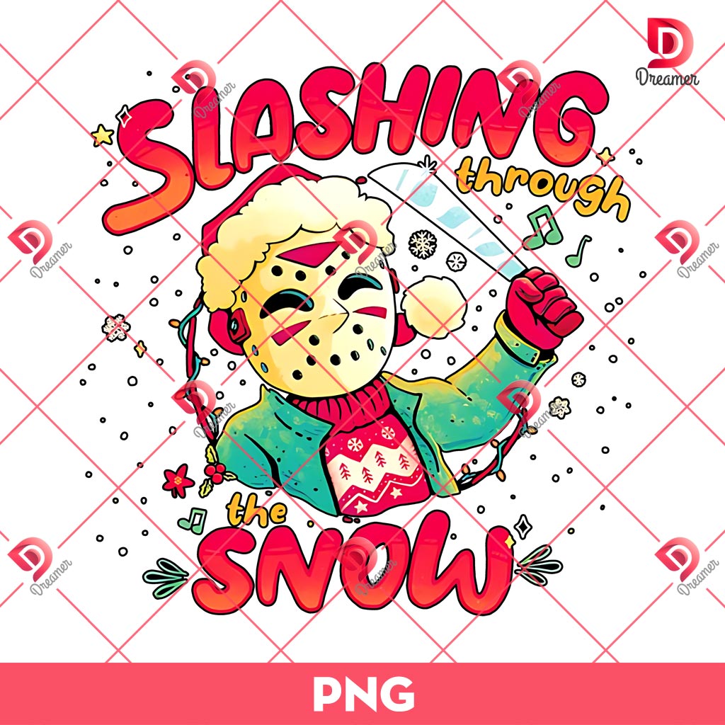 Jason Voorhees Slashing Through The Snow PNG, Jason Santa Claus PNG, Horror Killer Christmas PNG 1 Jason Voorhees Slashing Through The Snow PNG, Jason Santa Claus PNG, Horror Killer Christmas PNG