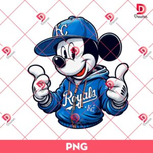 Kansas City Royals Mickey PNG, Disney Baseball MLB PNG