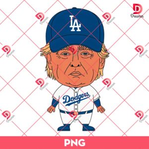 LA Dodgers Donald Trump PNG, Trump Wearing Dodgers Outfits PNG, Donald Trump MLB Baseball PNG