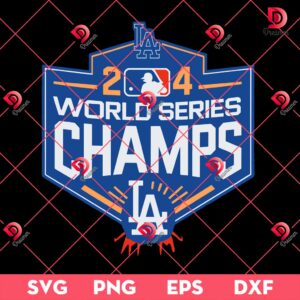 LA Dodgers World Series Champions SVG PNG, Dodgers Champions 2024 SVG PNG