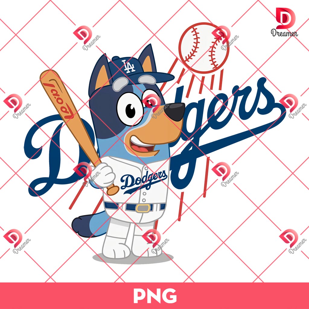 Los Angeles Dodgers Bluey Player PNG, MLB Baseball Bluey Cartoon PNG 1 Los Angeles Dodgers Bluey Player PNG, MLB Baseball Bluey Cartoon PNG