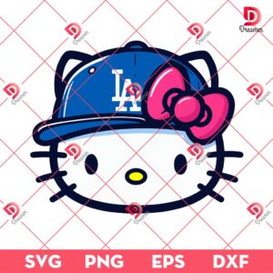 80+ Hello Kitty Los Angeles Dodgers PNG, All Designs LA Dodgers Hello Kitty by SVG Dreamer 146 Los Angeles Dodgers Hello Kitty Face SVG PNG, Hello Kitty Baseball Dodgers SVG PNG