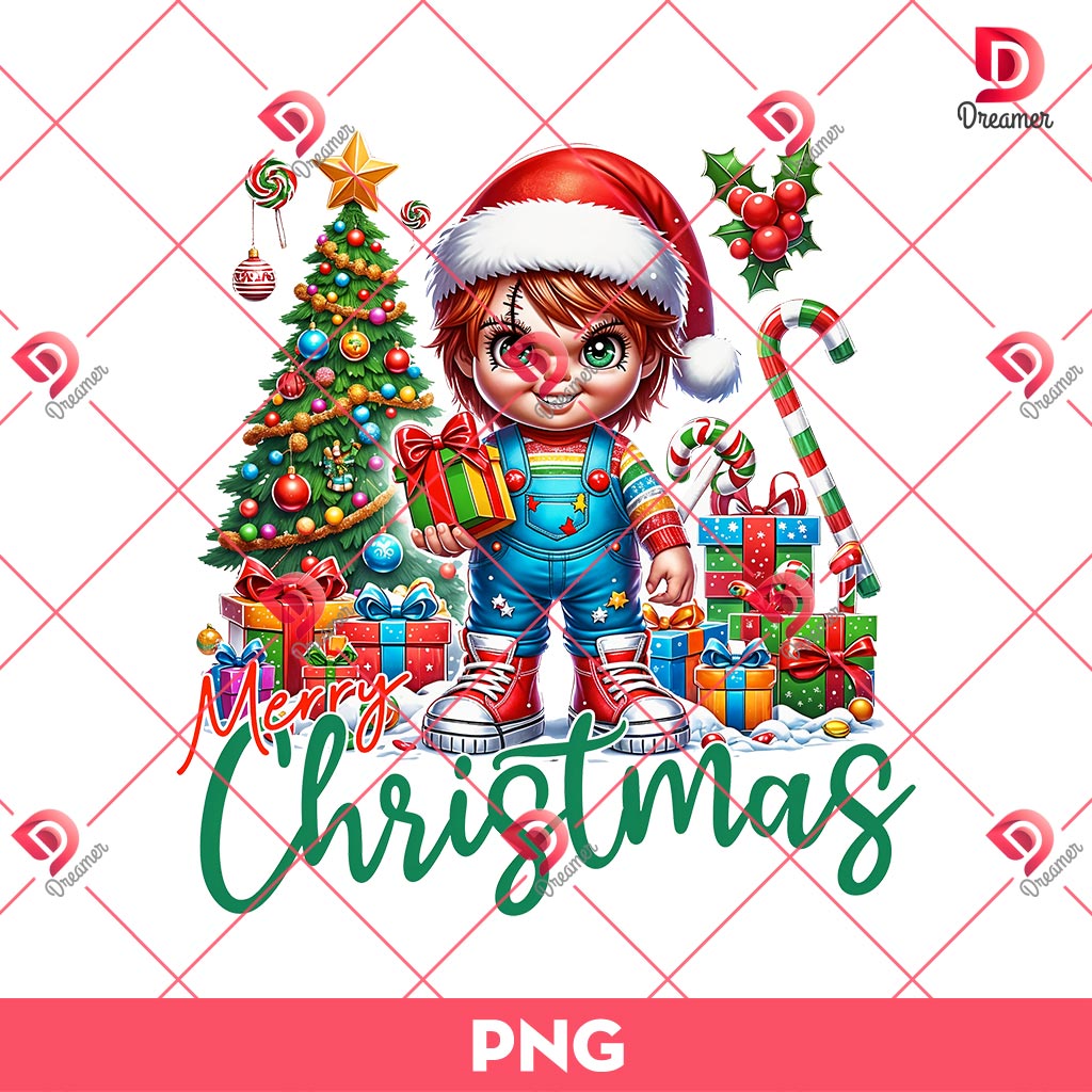 Merry Christmas Cute Chucky Doll PNG, Horror Characters Christmas PNG 1 Merry Christmas Cute Chucky Doll PNG, Horror Characters Christmas PNG
