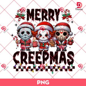 Merry Creepmas PNG, Friends Horror Christmas PNG, Horror House PNG