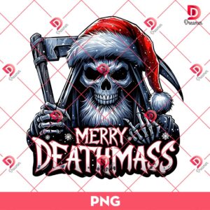 Merry Deathmass PNG, Horror Santa Claus PNG