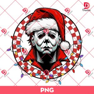 Michael Myers Merry Christmas PNG, Christmas Killers Friends PNG