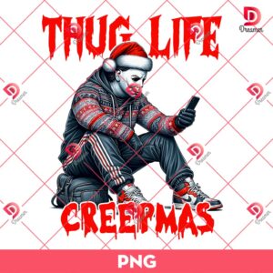 Michael Myers Thug Life Christmas PNG, Horror Christmas PNG
