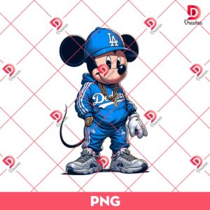 Bundle Mickey Mouse LA Dodgers PNG, Los Angeles Dodgers Disney Friends PNG Bundle, Mickey Baseball PNG 68 Mickey Mouse Wearing Dodgers Sport Outfits PNG, Disney MLB Baseball PNG