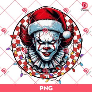 Pennywise Merry Christmas PNG, Christmas Killers Friends PNG