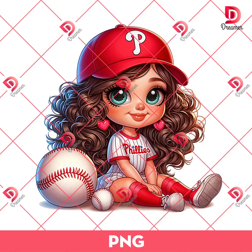 Philadelphia Phillies Cartoon Girl PNG, Cute Girl MLB Baseball PNG, Baseball Girl Fan PNG 1 Philadelphia Phillies Cartoon Girl PNG, Cute Girl MLB Baseball PNG, Baseball Girl Fan PNG