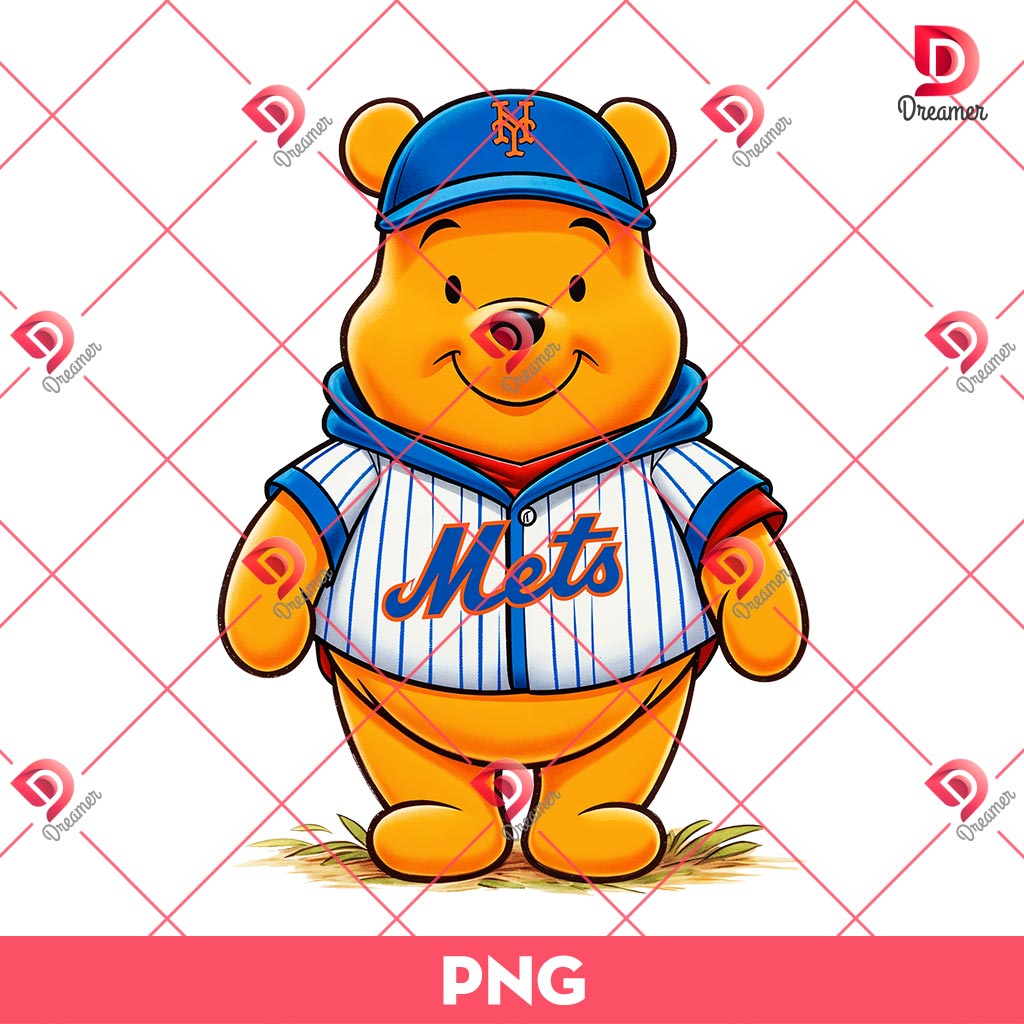 Pooh Bear NY Mets PNG, New York Mets Winnie The Pooh Cartoon PNG 1 Pooh Bear NY Mets PNG, New York Mets Winnie The Pooh Cartoon PNG