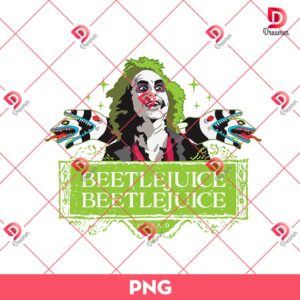Retro Beetlejuice PNG, Beetlejuice Snake PNG, Halloween Movie PNG