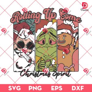 Rolling Up Some Christmas Spirit SVG PNG, Christmas Movie SVG PNG, Merry Christmas 2024 SVG PNG