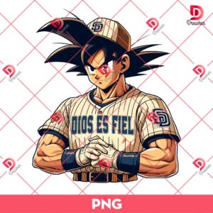 San Diego Padres Goku PNG, Dragonball Goku Padres PNG
