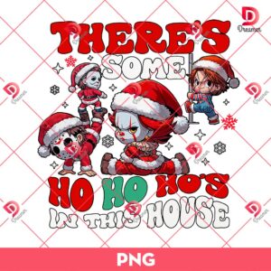 Friends Horror Christmas PNG, There's Some Horrors In This House PNG, Horror House PNG