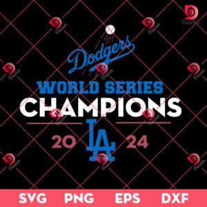 World Series Champions 2024 LA Dodgers SVG PNG, Los Angeles Dodgers 2024 SVG PNG