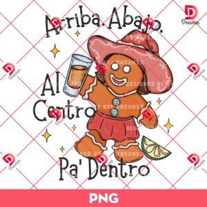 Arriba Abajo Al Centro Pa Dentro Girl PNG, Girl Gingerbread Christmas PNG