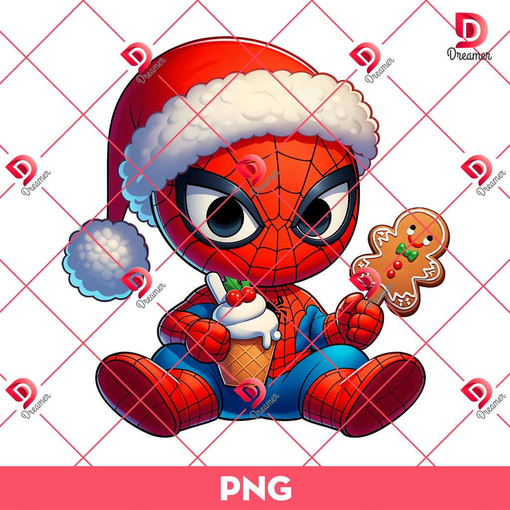 Baby Spiderman Christmas PNG, Cute Superhero Merry Christmas PNG 2 Baby Spiderman Christmas PNG, Cute Superhero Merry Christmas PNG