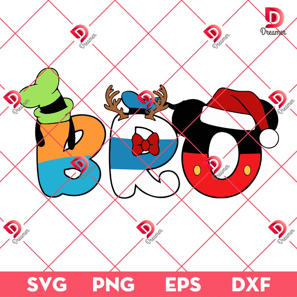 Bro Disney Mouse Friends Christmas SVG PNG, Disney Bro Christmas PNG SVG EPS DXF 1 Bro Disney Mouse Friends Christmas SVG PNG, Disney Bro Christmas PNG SVG EPS DXF