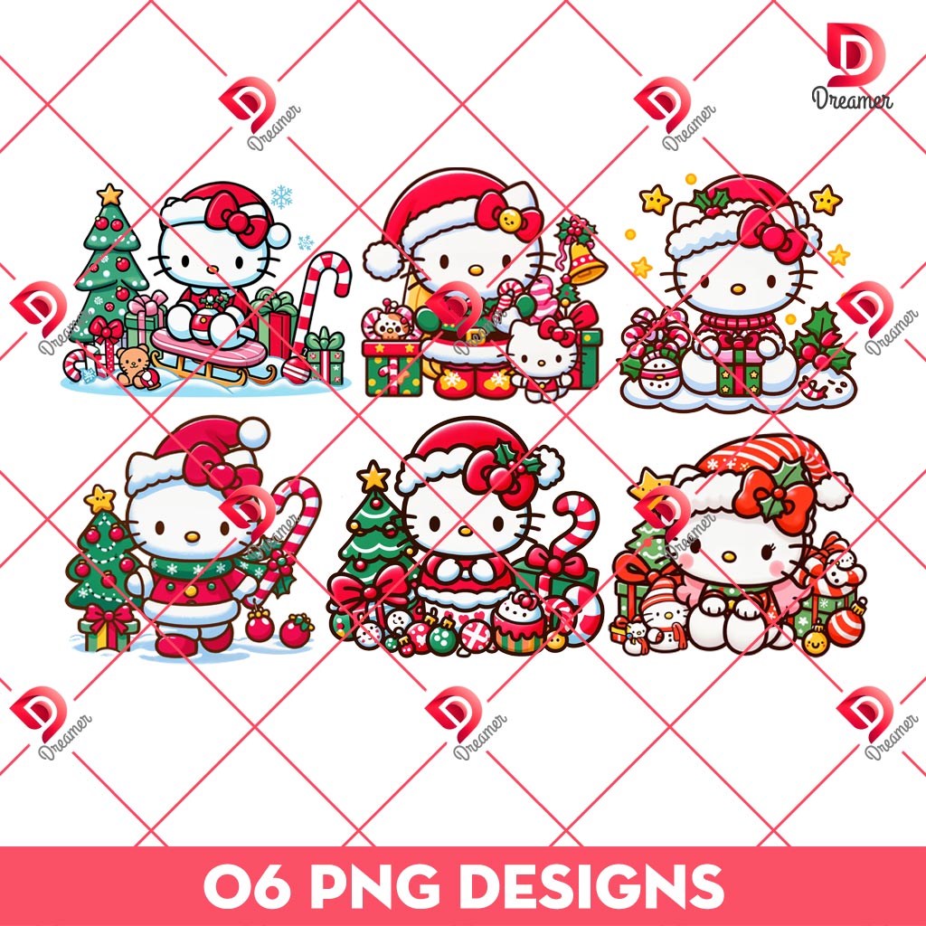 Bundle Hello Kitty Christmas PNG, Merry Christmas Cartoon Cute Kitty PNG Bundle 1 Bundle Hello Kitty Christmas PNG, Merry Christmas Cartoon Cute Kitty PNG Bundle