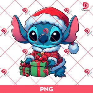 Bundle Stitch Merry Christmas PNG, Stitch Xmas Santa PNG Bundle 10 Bundle Stitch 3