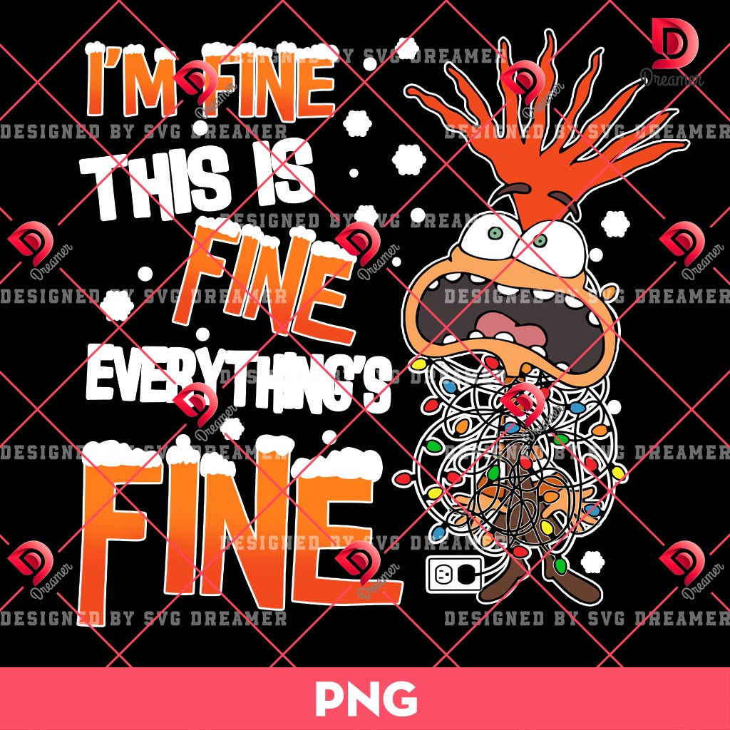 Christmas Anxiety PNG, Im Fine This Is Fine Everythings Fine PNG, Christmas Inside Out PNG 1 Christmas Anxiety PNG, Im Fine This Is Fine Everythings Fine PNG, Christmas Inside Out PNG