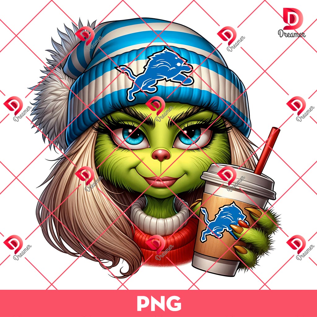 Christmas Boujee Grinch Girl Detroit Lions PNG, Detroit Lions Grinchmas NFL Football PNG 2 Christmas Boujee Grinch Girl Detroit Lions PNG, Detroit Lions Grinchmas NFL Football PNG