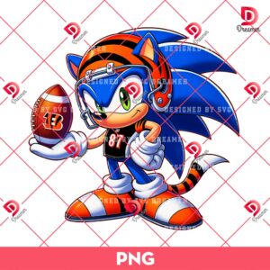 Cincinnati Bengals Sonic PNG, Sonic Football NFL Bengals PNG
