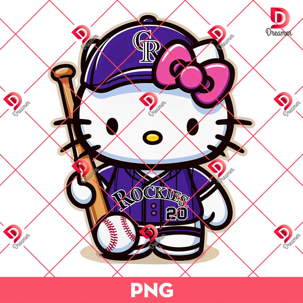 Colorado Rockies Hello Kitty Player PNG, MLB Baseball Colorado Rockies Hello Kitty PNG 1 Colorado Rockies Hello Kitty Player PNG, MLB Baseball Colorado Rockies Hello Kitty PNG