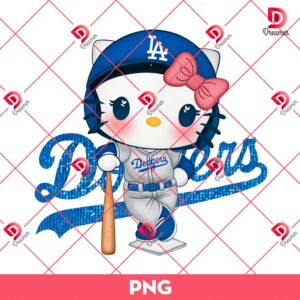 80+ Hello Kitty Los Angeles Dodgers PNG, All Designs LA Dodgers Hello Kitty by SVG Dreamer 144 Cute Hello Kitty LA Dodgers PNG, Cute Kitty MLB Baseball PNG