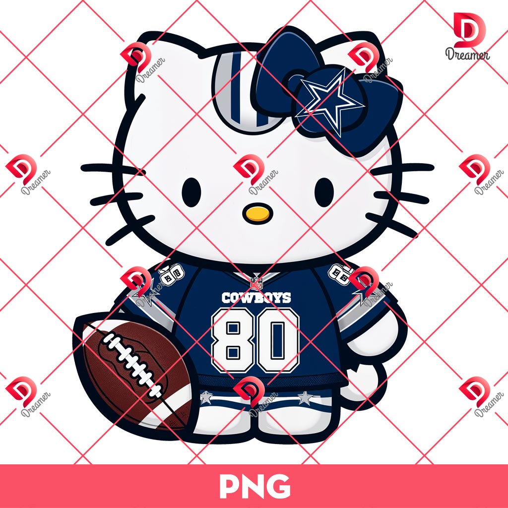 Dallas Cowboys Hello Kitty Player PNG, Kitty NFL Cowboys Football Team PNG 1 Dallas Cowboys Hello Kitty Player PNG, Kitty NFL Cowboys Football Team PNG